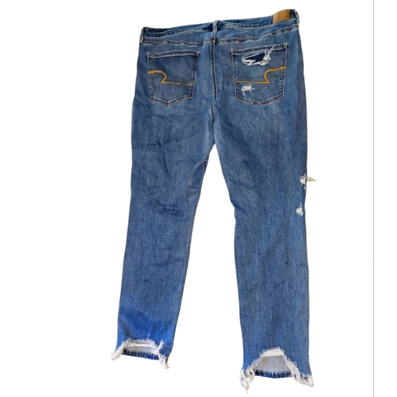 American Eagle Plus Size 22 Next Level Stretch Ripped 90% Cotton Skinny - Picture 5 of 5